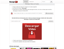 Tablet Screenshot of descargaryoutube.com